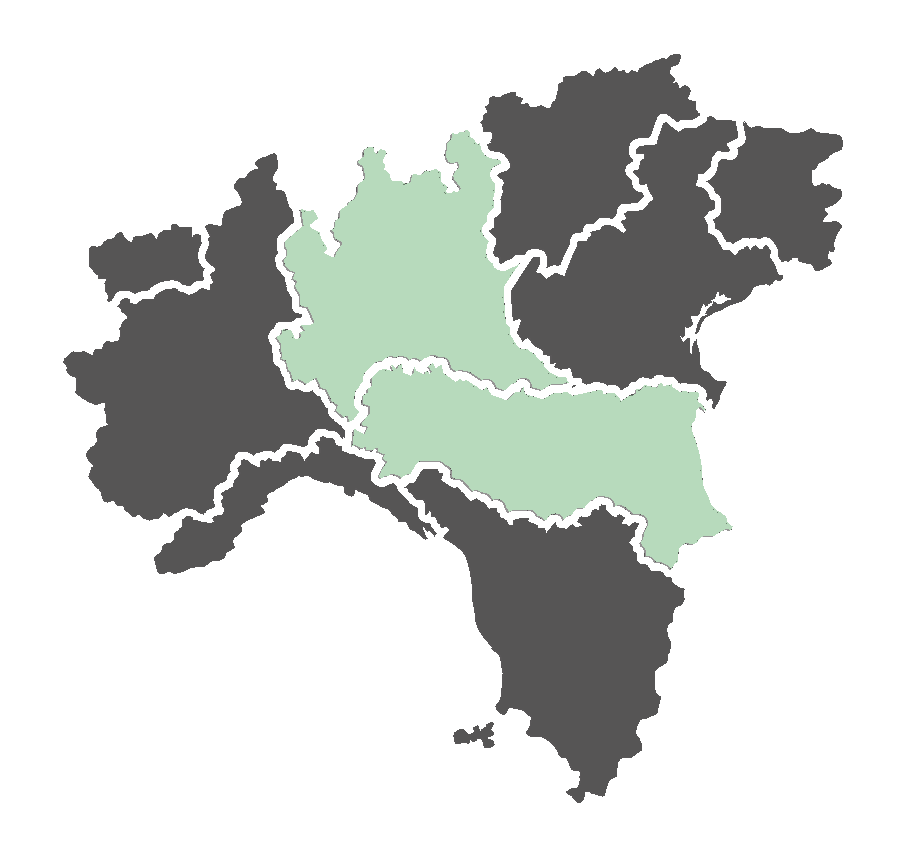 Mappa nord Italia